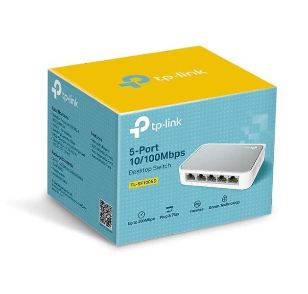 Switch Fast Ethernet TP-LINK TL-SF1005D (5 Porte)