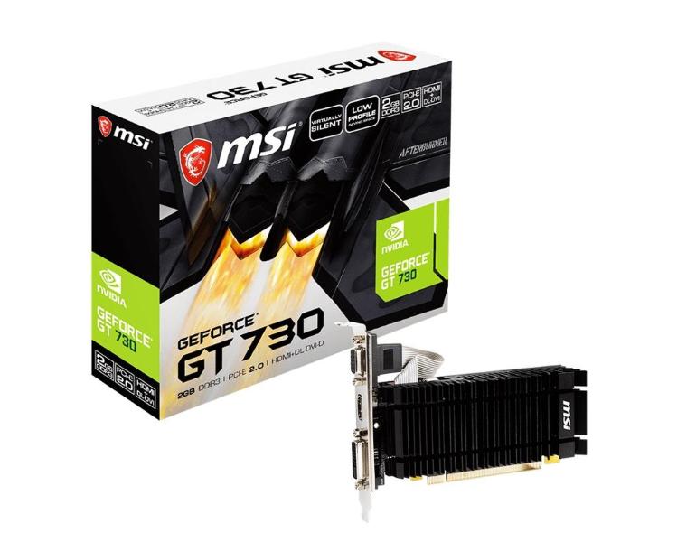 VGA NVIDIA GeForce GT 730 2GB DDR3 (Adattatore Low Profile incluso)