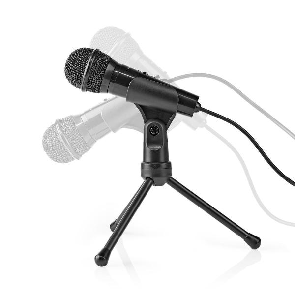 Microfono a Filo Pulsante On/Off Con Treppiede
