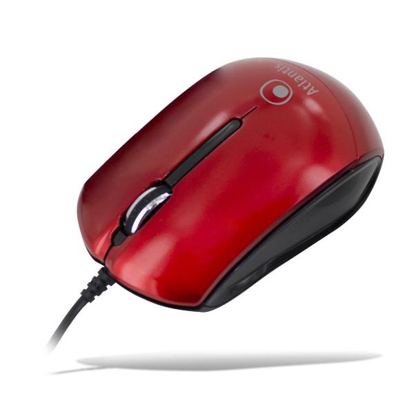Mouse USB Atlantis Minioptic Rosso