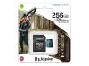 microSD Kingston Canvas Go! Plus 256GB + Adattatore SD - UHS-I U3, V30, A2 di Classe 10 fino a 170/90MB/s in lettura/scrittura