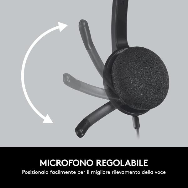 Cuffie con microfono Logitech H340 USB
